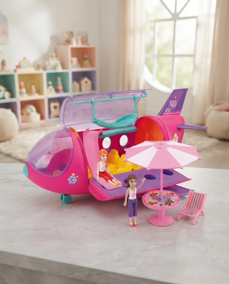 Mini Play Jet With Doll & ferniture