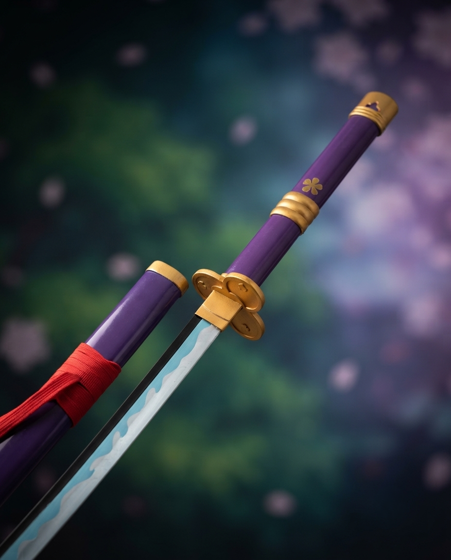 Enma Style Purple Katana Sword with Sheath – Anime Cosplay Collectible