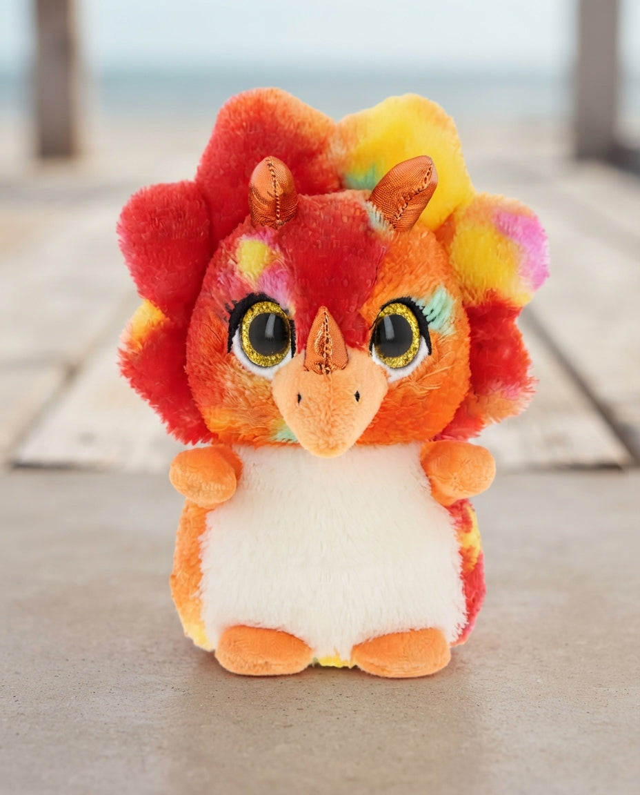 Keel Toys Motsu Triceratops – 14 cm Stuffed Plush Toy