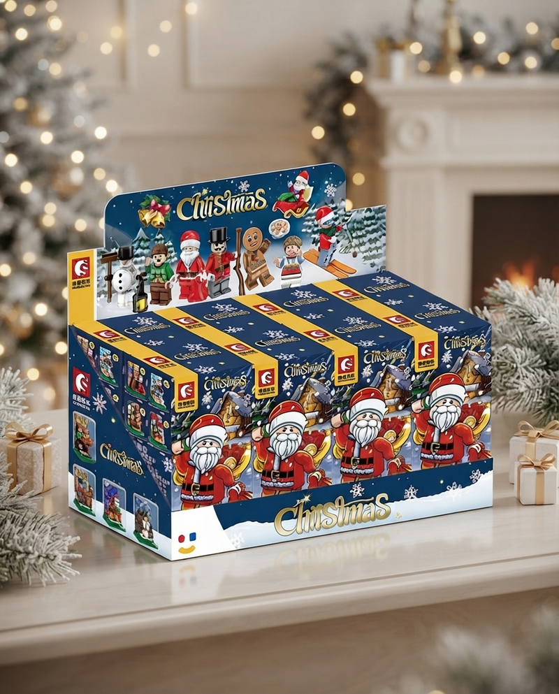 Christmas Holiday Mini Gift Boxes Playset