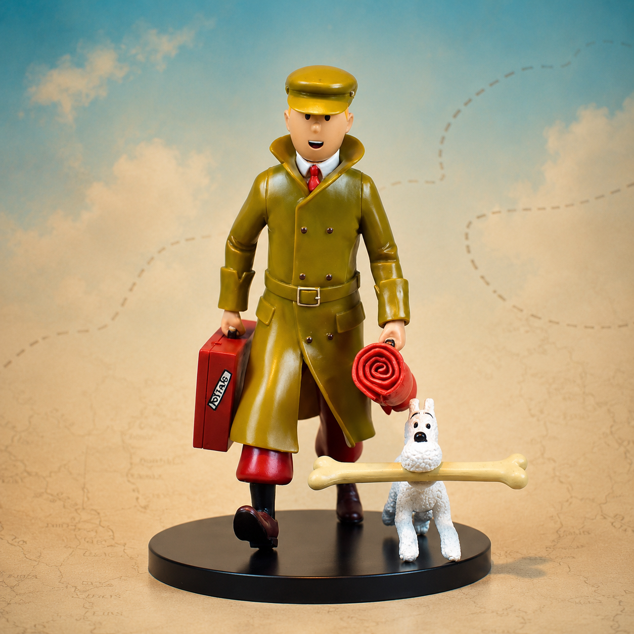 Tintin & Snowy Adventure PVC Figure