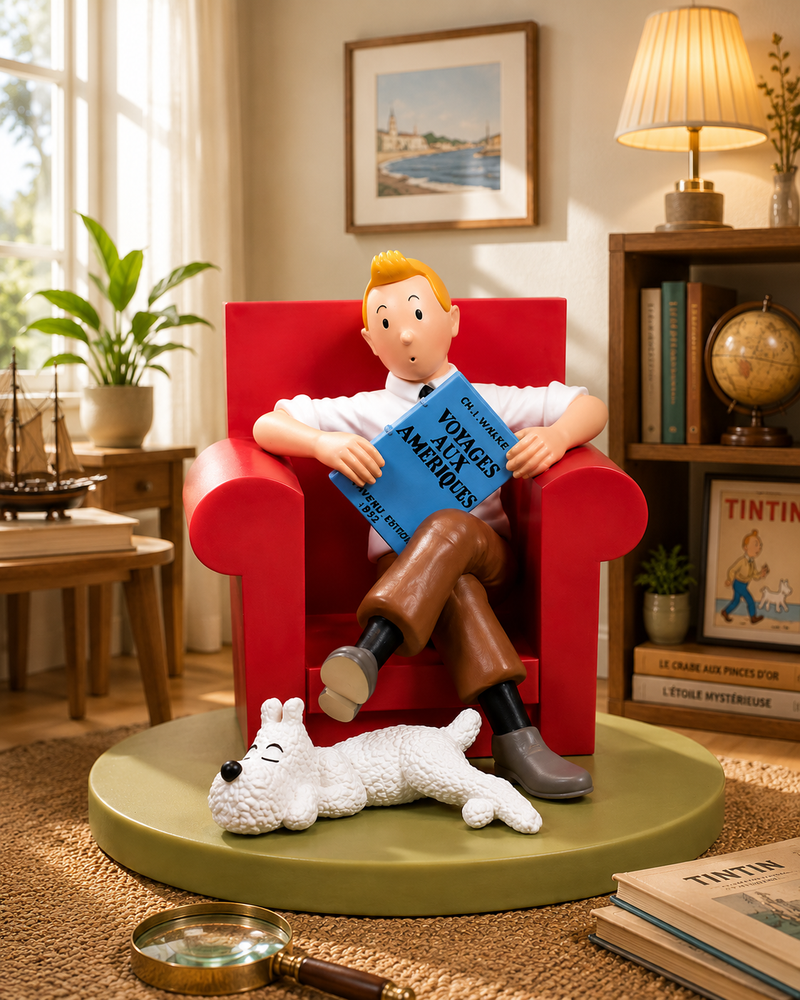 Tintin & Snowy Adventure PVC Figure