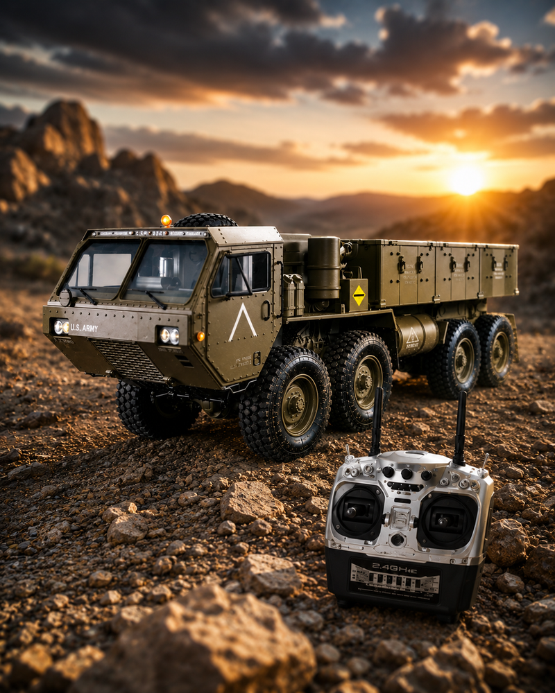 Military RC Truck – 1:12 8x8 Off-Road Model