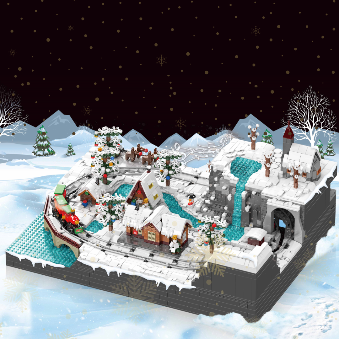 Mould King 12029 Christmas Train Wonderland Building Set