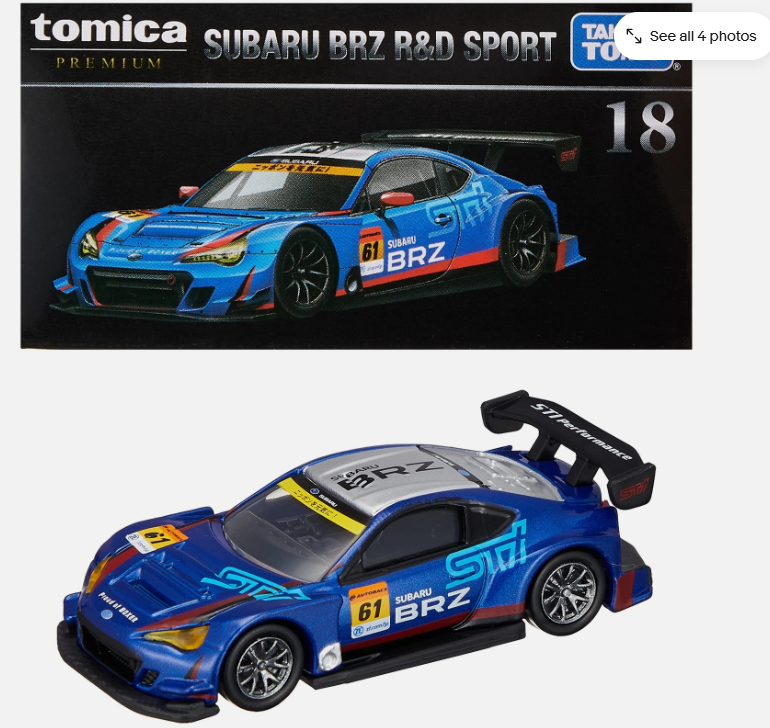 Tomica 18 Subaru BRZ R&D Sport - Die-Cast Model Car