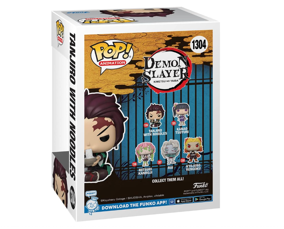 Funko Pop! Animation 1304 Demon Slayer Tanjiro with Noodles – Vinyl Action Figure