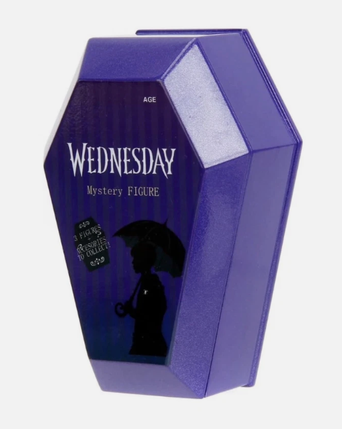 Jada WEDNESDAY 2.5 INCH COFFIN DELUXE BLIND BOX, Display,collect and play toys for Kids and Adults