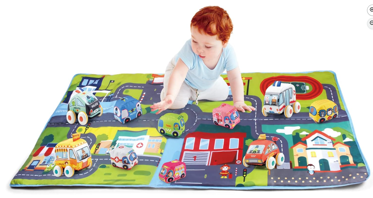 Huanger Game Carpet with Soft Cars