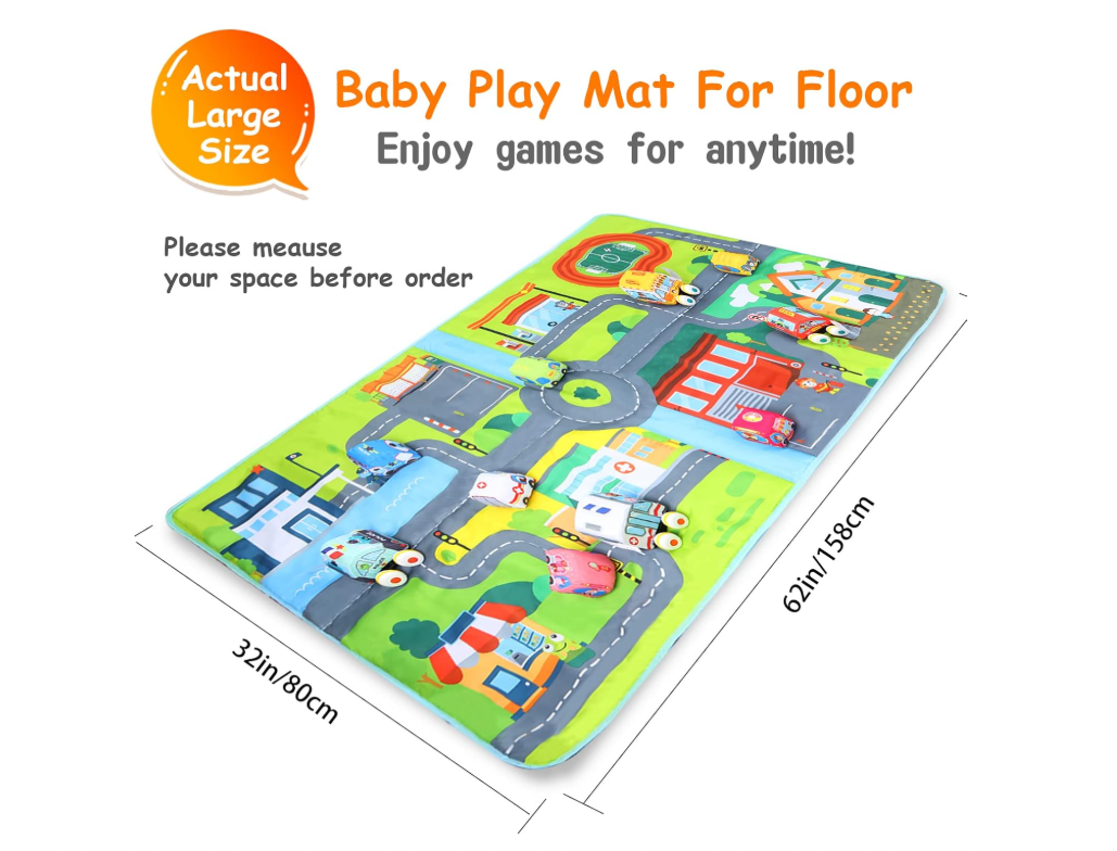 Huanger Game Carpet with Soft Cars