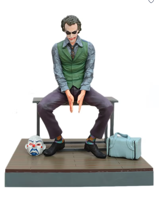 Joker Heath Ledger Sitting Figure Desktop Model Ornament