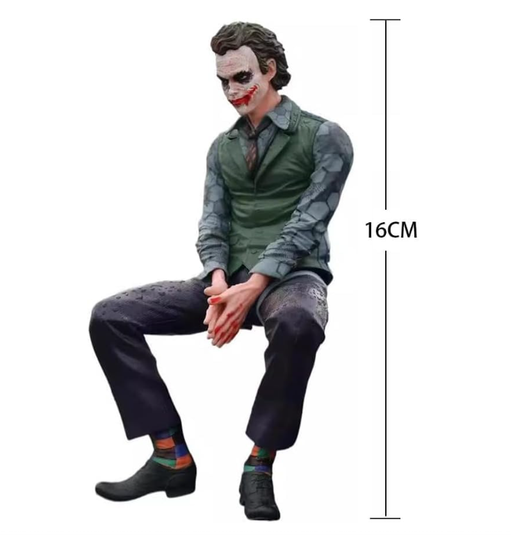 Joker Heath Ledger Sitting Figure Desktop Model Ornament