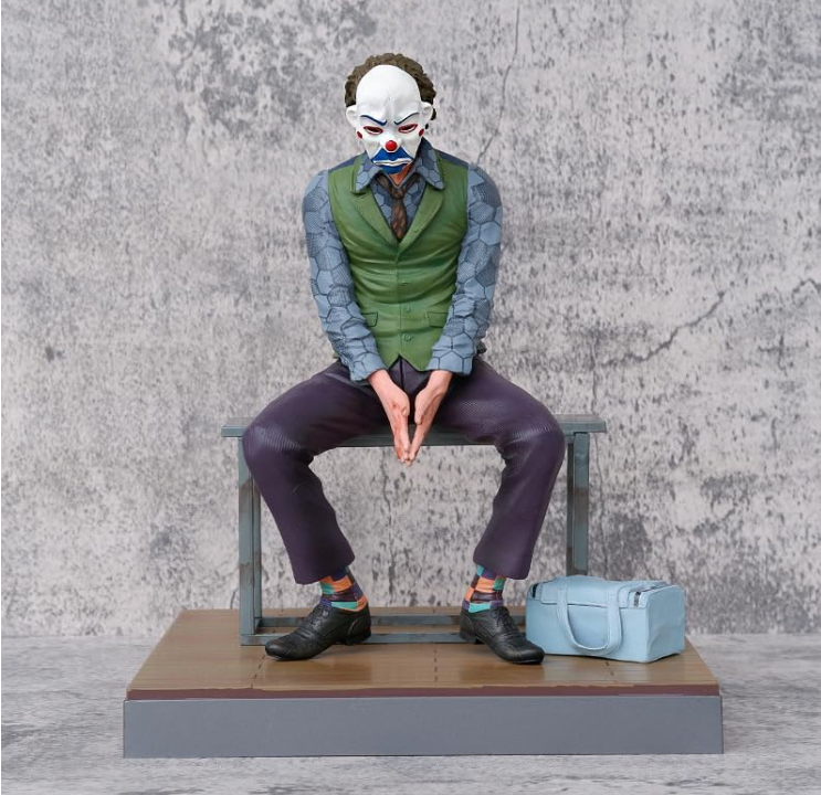 Joker Heath Ledger Sitting Figure Desktop Model Ornament