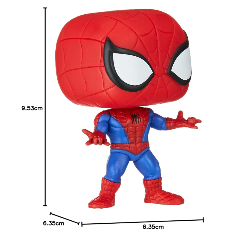 Funko Pop! Marvel: Animated Spiderman- Spiderman (Exc), Action Figure - 58871, Multi Color