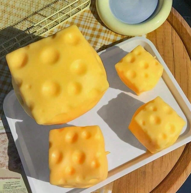 Dumpling Squishies,Pink Squeeze Cheese Squishy - Squeeze Luck Cheese Squishy Skin Soft , Soft Novelty Slow Rising Sensory Cheese Stress
