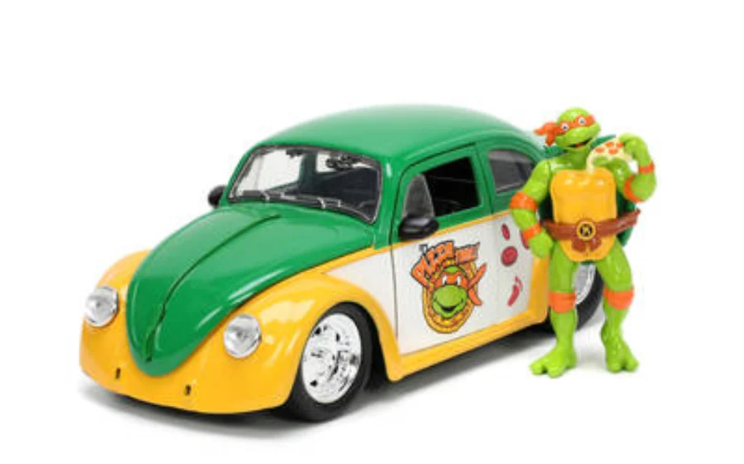 Teen Mutant Ninja Turtles 1959 Volkswagen Drag Beetle 1/24 Scale Model