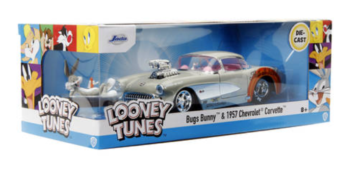 Jada Looney Tunes Bugs Bunny 1967 Chevrolet Corvette - 1:24 Scale Die-Cast Model