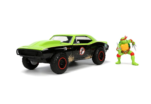JADA Teenage Mutant Ninja Turtles Die-Cast Car With Figure – 1:24 Scale Die-Cast Model