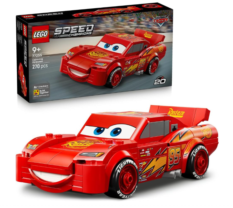 LEGO Speed Champions 77255 Lightning McQueen – 270-Piece Building Set
