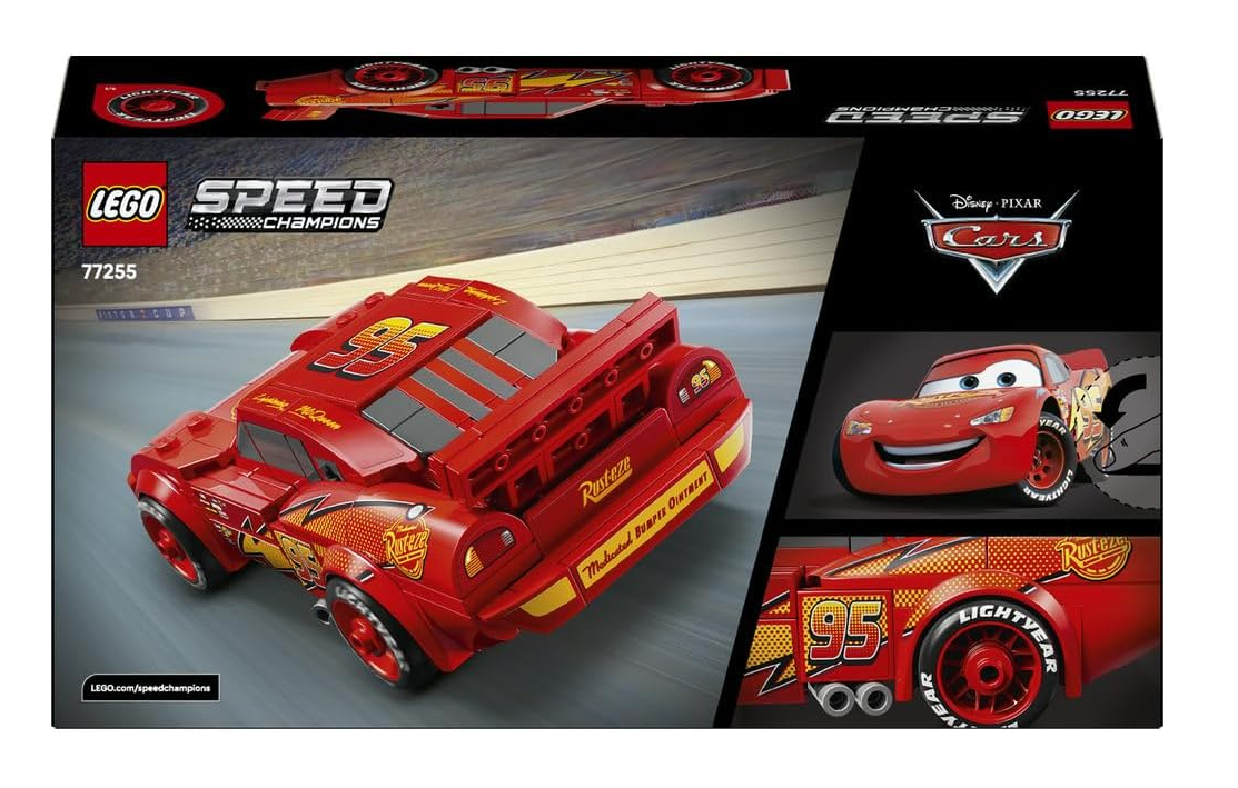 LEGO Speed Champions 77255 Lightning McQueen – 270-Piece Building Set