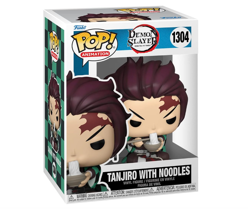 Funko Pop! Animation 1304 Demon Slayer Tanjiro with Noodles – Vinyl Action Figure