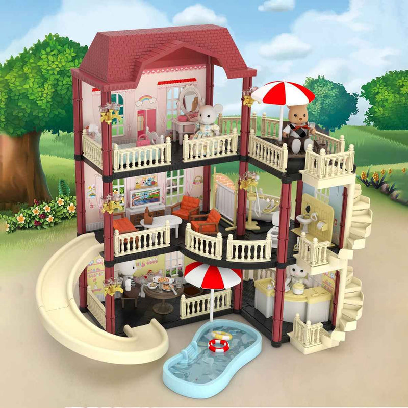 3 in 1 DIY Koala Diary (koala town) Luxury Holiday Villas model, with 212 PCS for 3+ years
