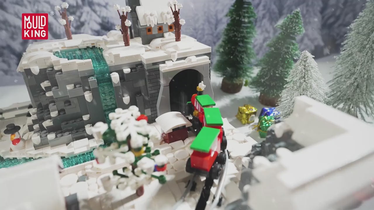 Mould King 12029 Christmas Train Wonderland Building Set