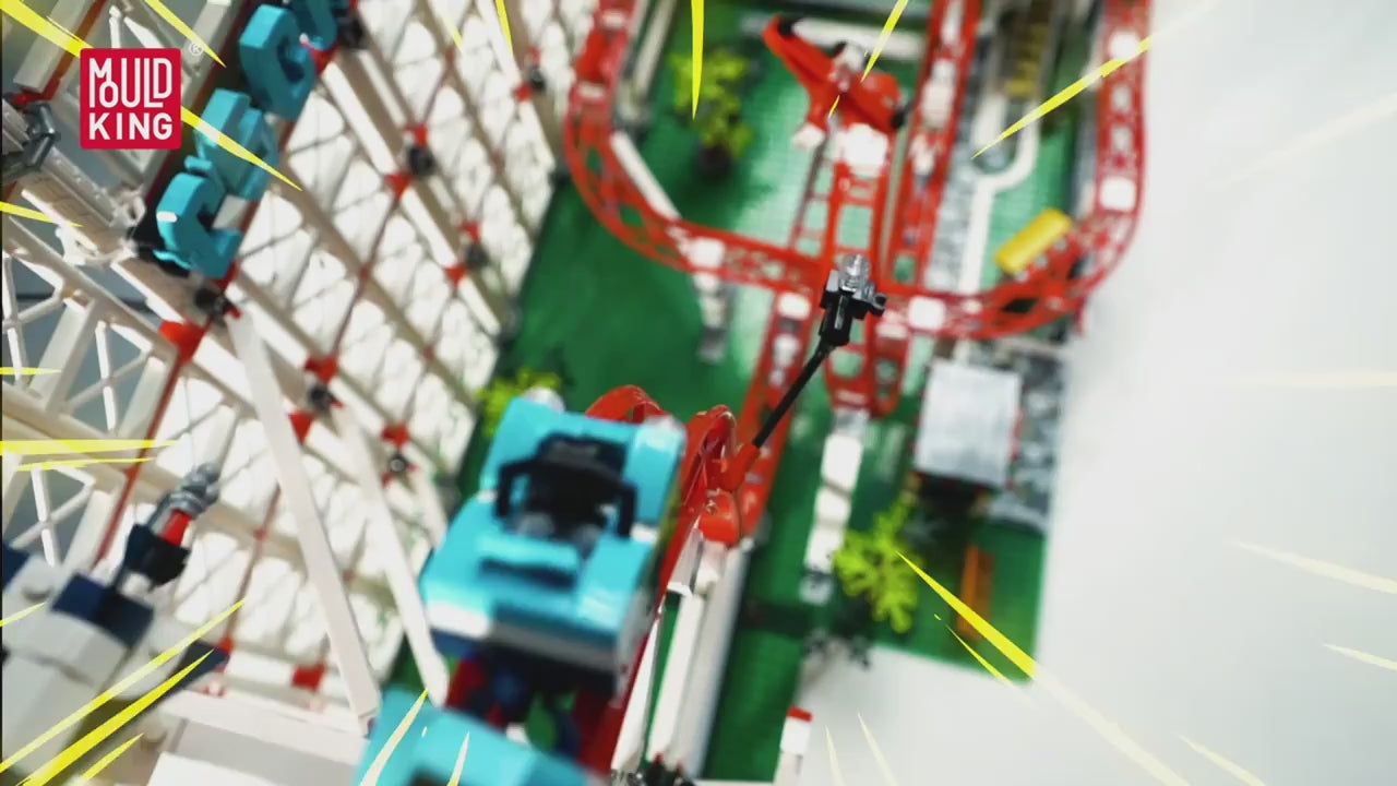MOULD KING 11014 Motorised Roller Coaster Model Building Set