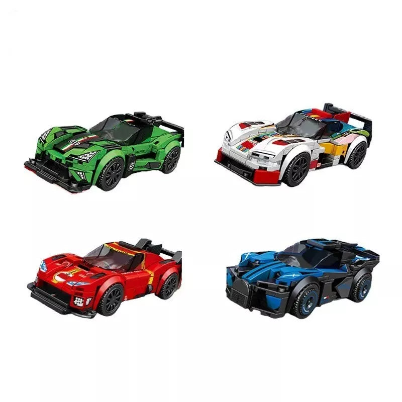 Classic Racing Car Assemblage Building Blocks Kits MOC Sports Car Model Bricks