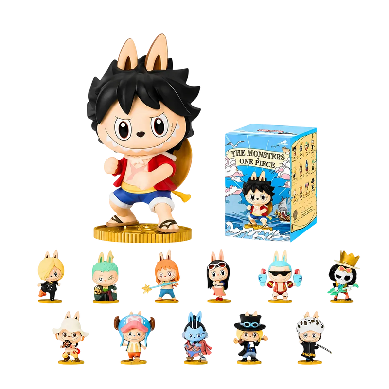 POP MART The Monsters × One Piece Series Figures Blind Box Figures, Random Design